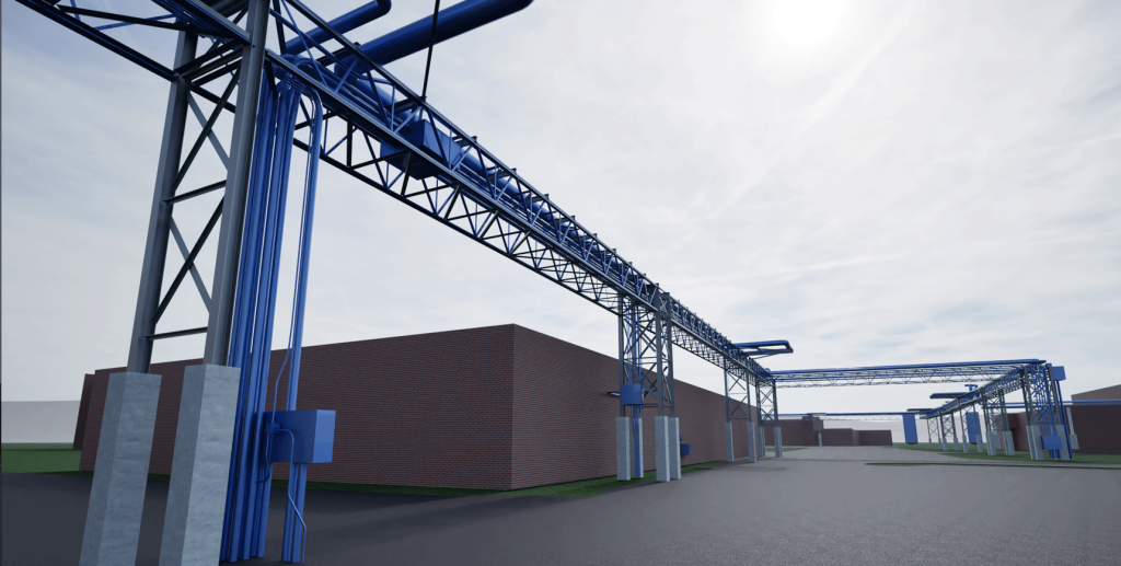 3D Model of an industrial park
